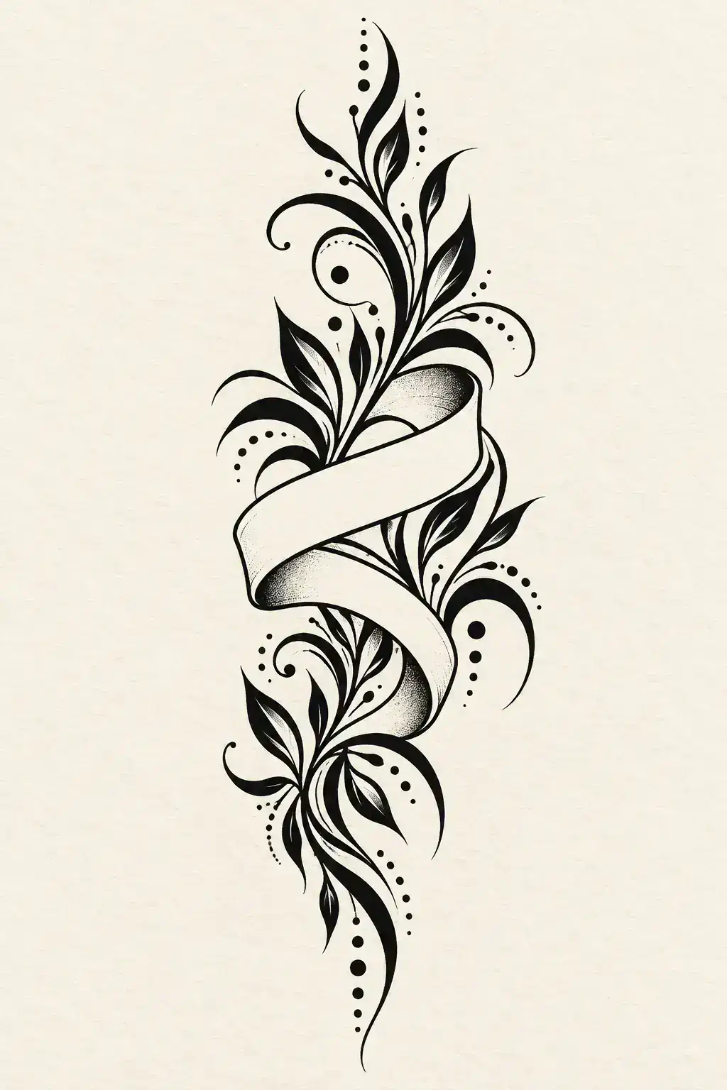Ilustração de tatuagem de palavra / frase no estilo Tribal, referência original para tornozelo