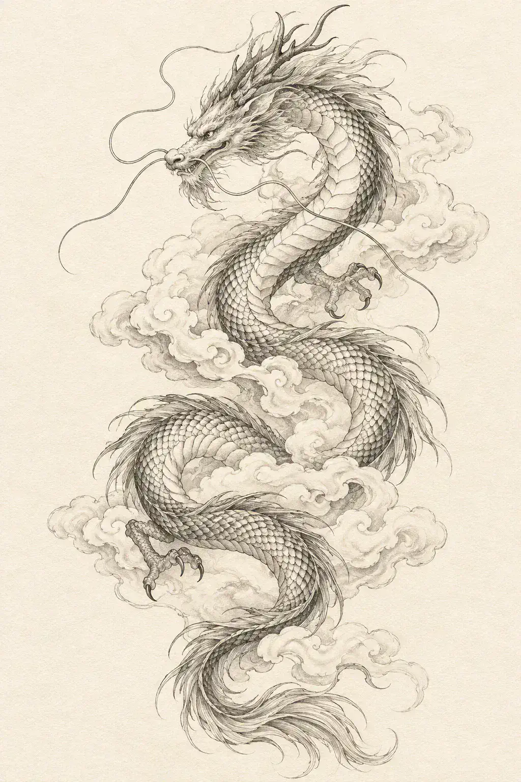 Imagem em alta resolução de uma tatuagem de serpente no estilo Fineline, referência para peito