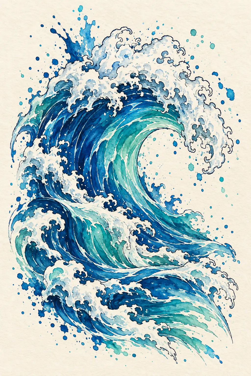 Imagem em alta resolução de tatuagem de Coração no estilo Aquarela, referência para Ombro