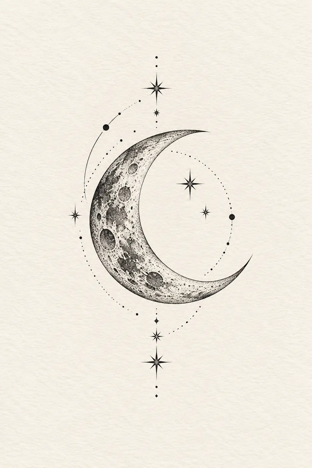 Imagem em alta resolução de tatuagem de passaro no estilo pontilhismo, referência para coxa