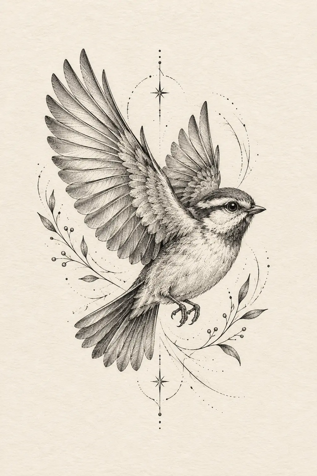 Imagem em alta resolução de tatuagem de lua no estilo pontilhismo, referência para tornozelo